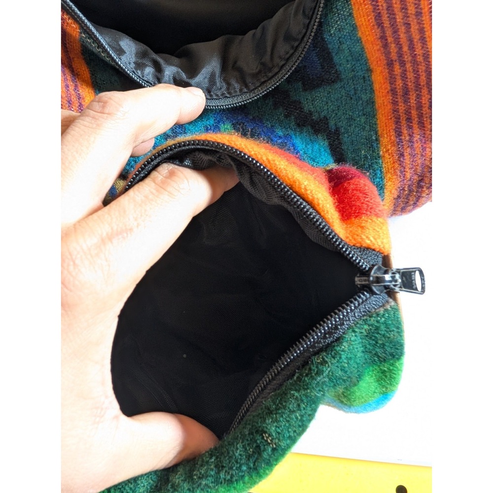 Pendleton Blanket Wool Aztec Pattern‎ Barrel Styl… - image 12